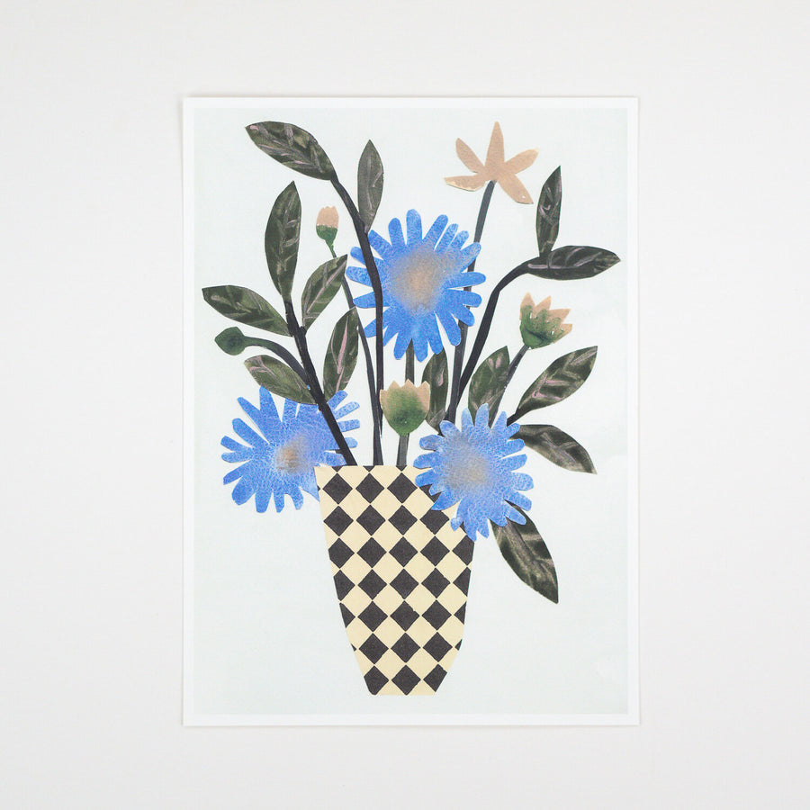 Chequer Vase Print (A4)