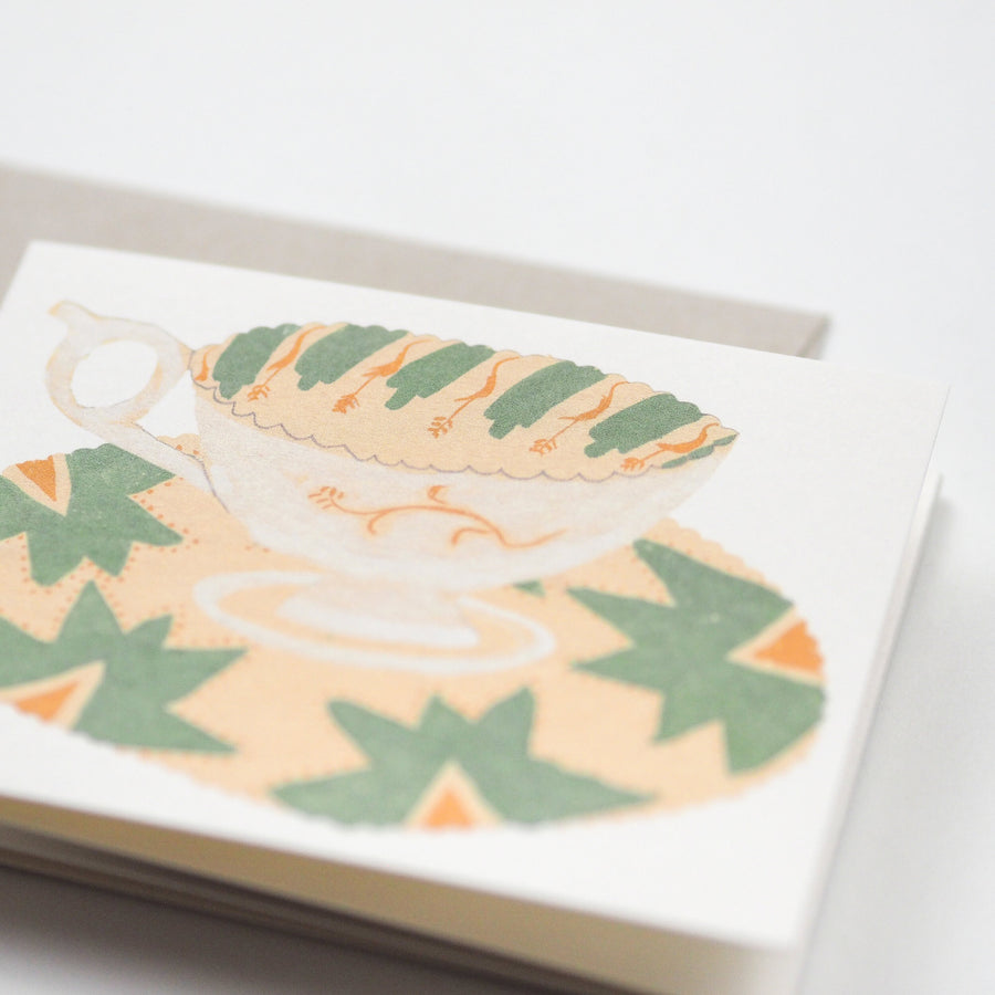 Tea Cups and Saucers Card