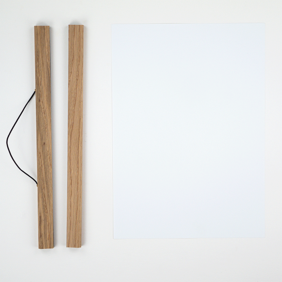 Oak print hanger (A3 portrait/A4 landscape)