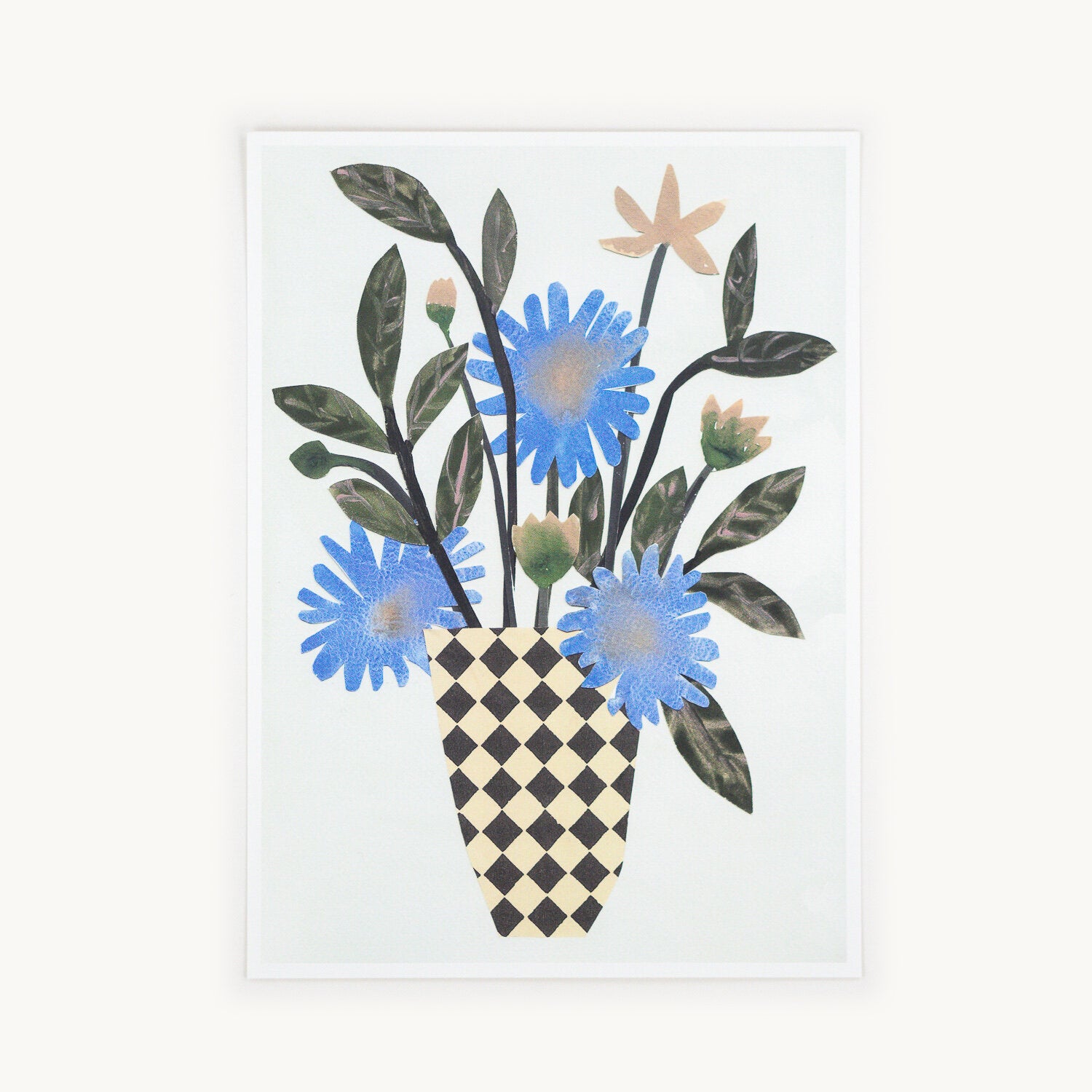 Chequer Vase Print (A4)