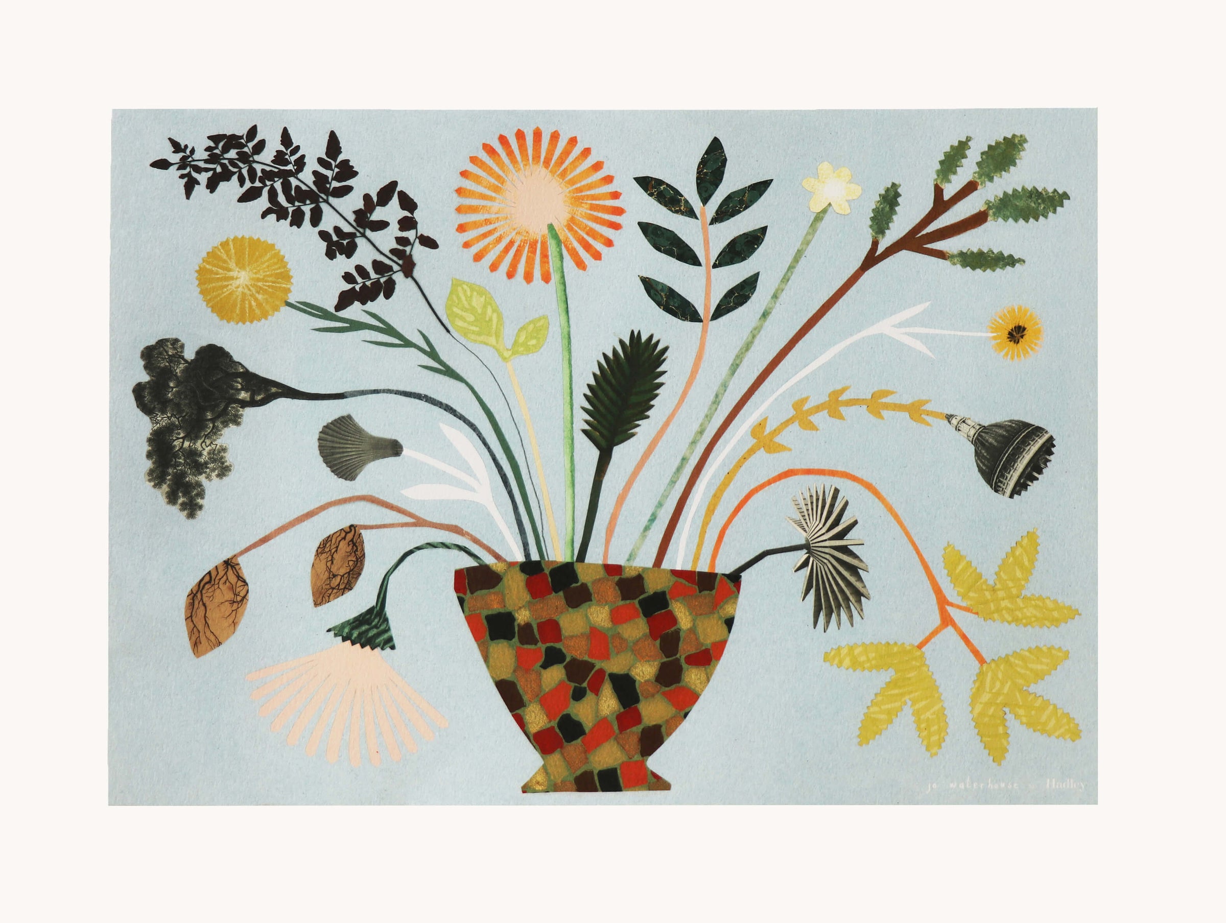 Blue Bouquet Print (A3)