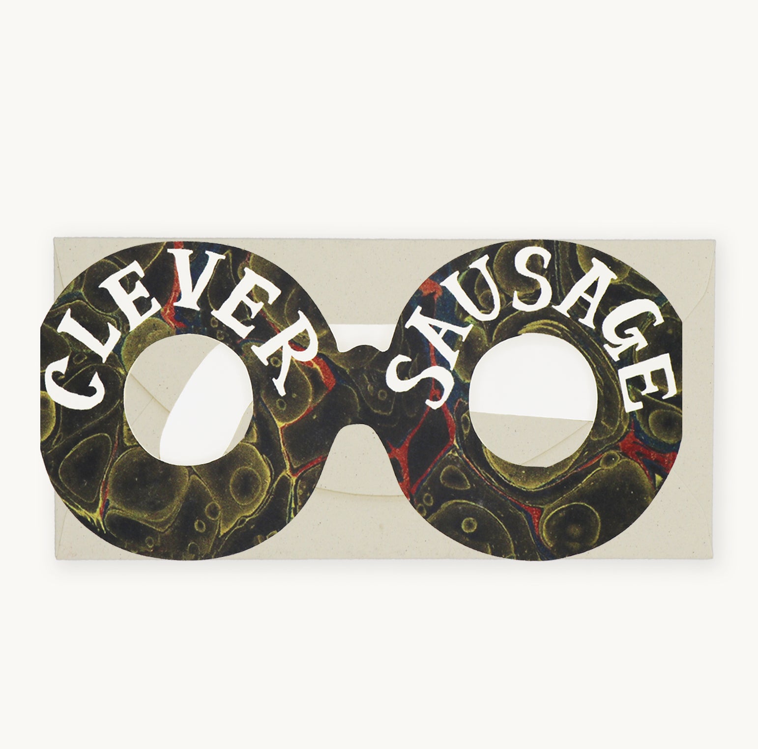 Clever Sausage Glasses Card