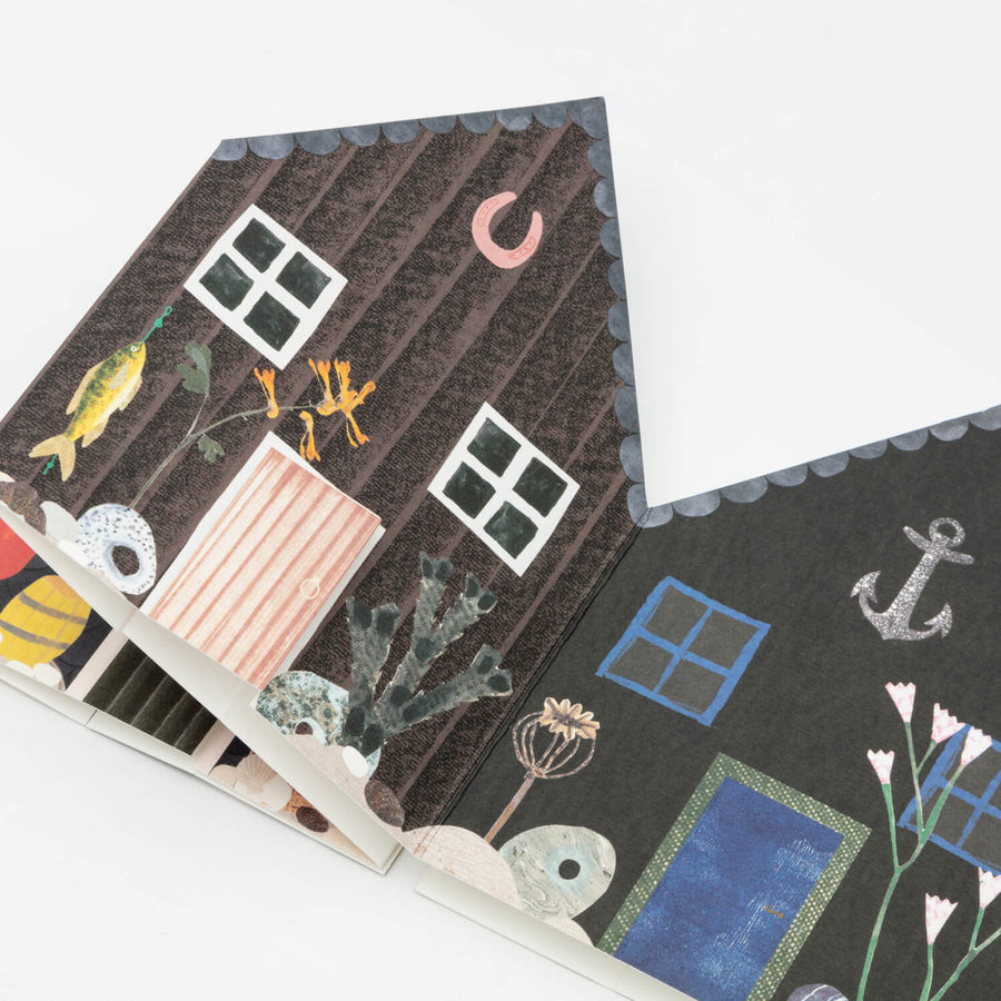 Fisherman's Huts Concertina Card