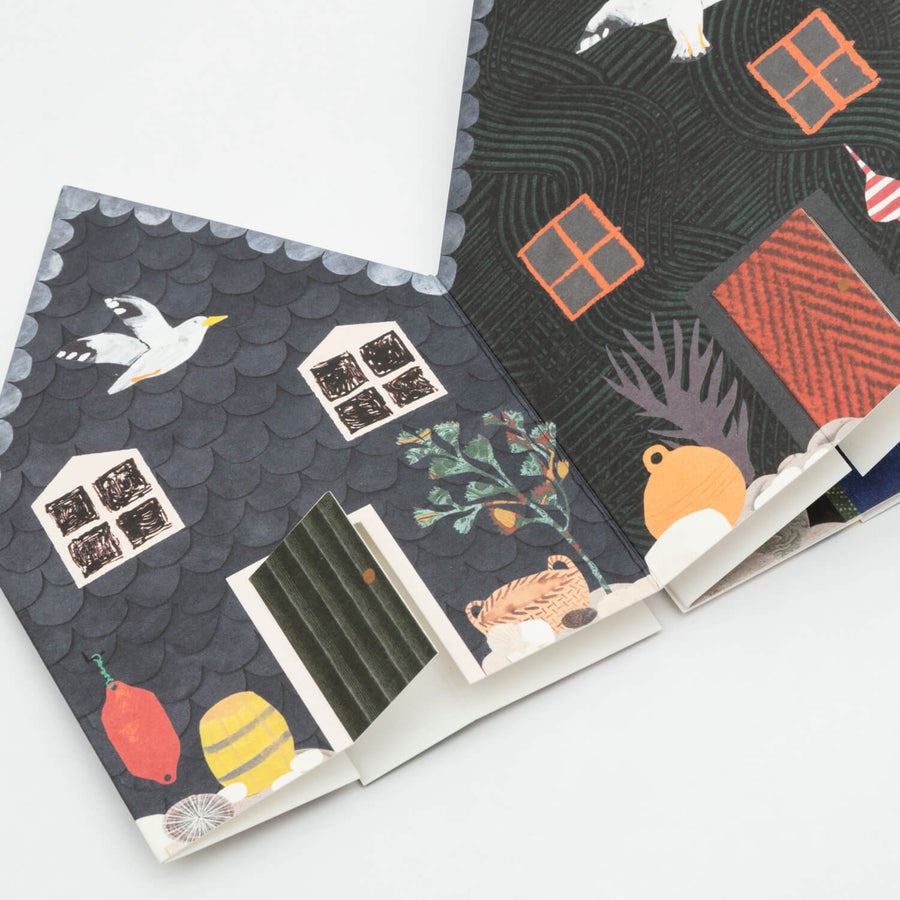 Fisherman's Huts Concertina Card