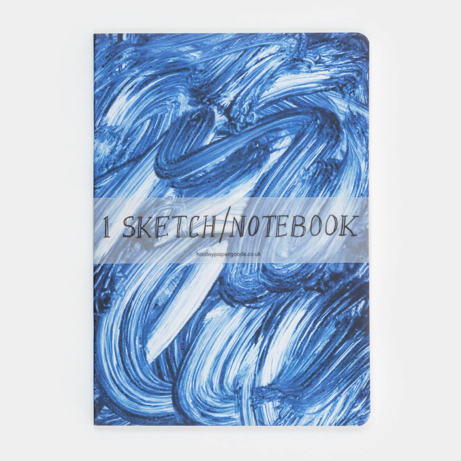 Swooshy Blue Sketchbook