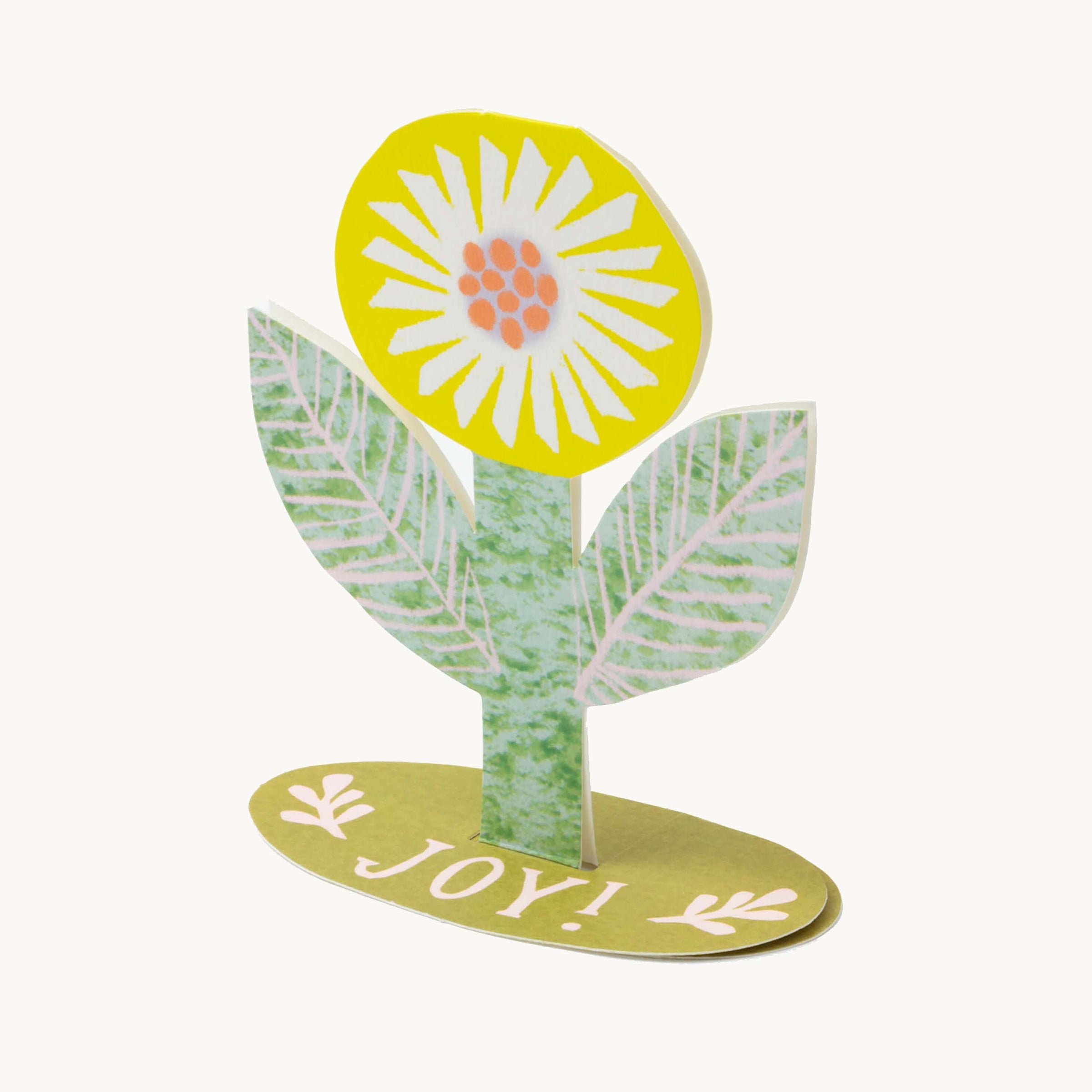 Joy Flower Stand-Up Card