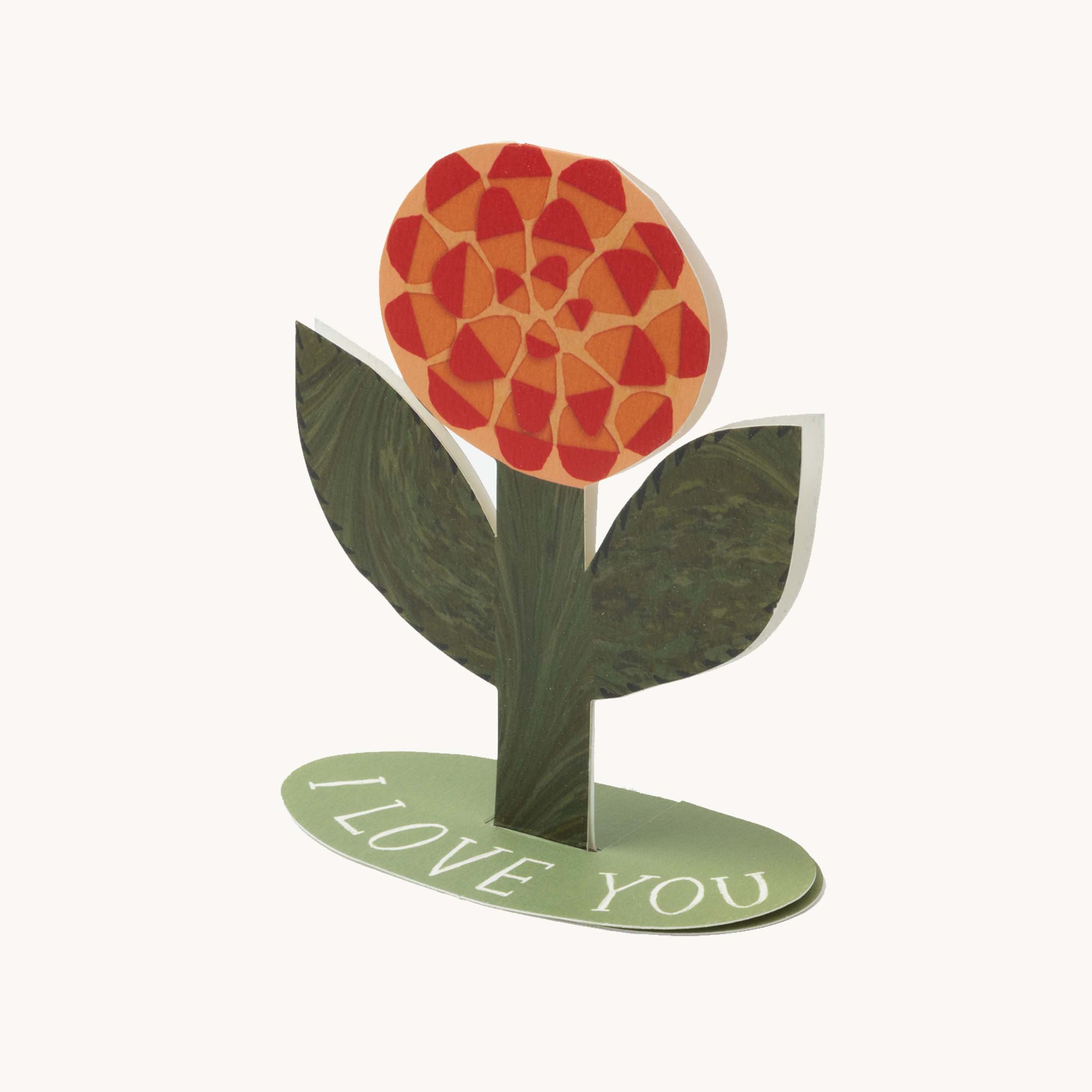 I Love You Rose Stand-Up Card