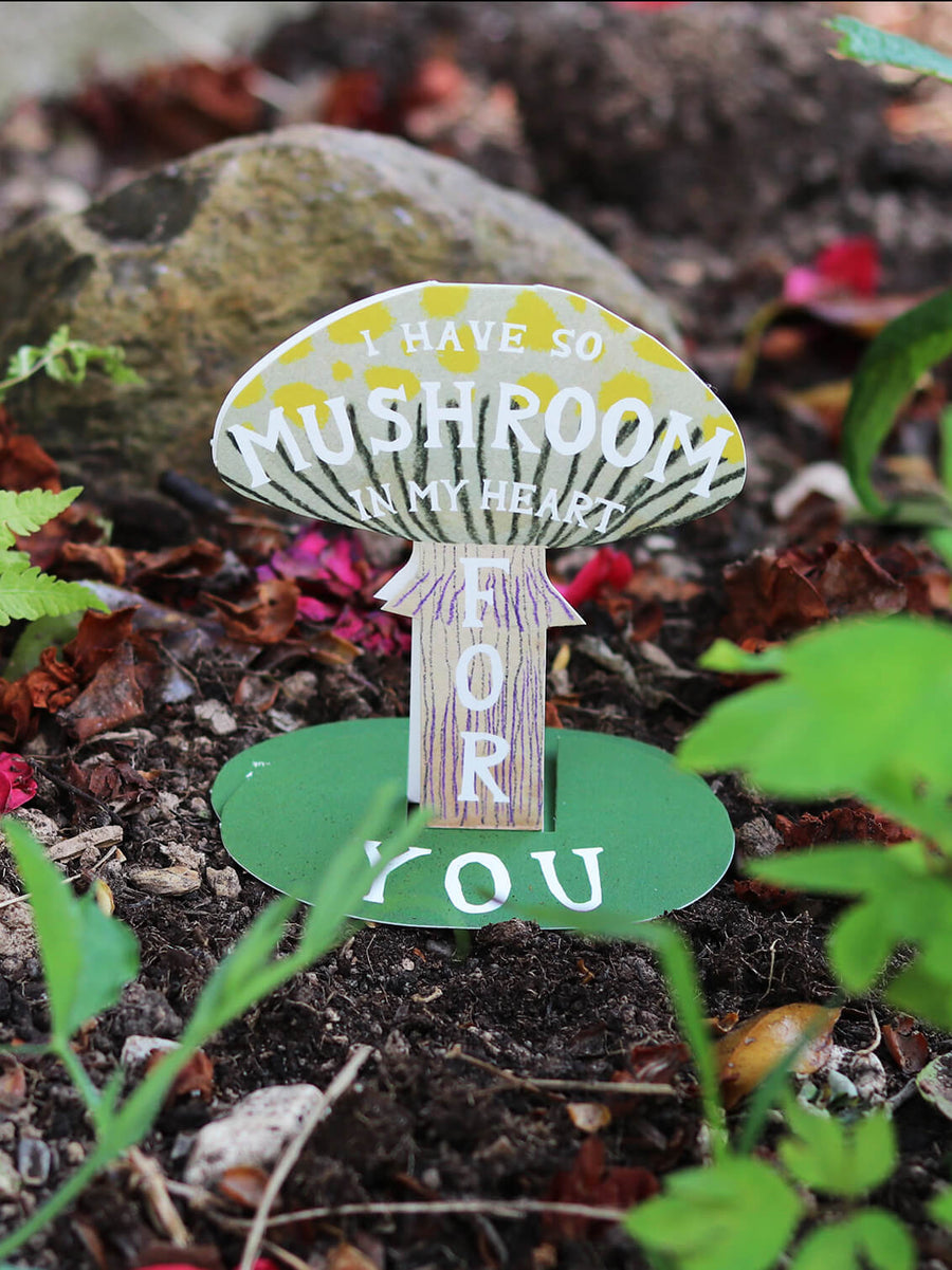 I Have So Mushroom In My Heart For You Stand-Up Card