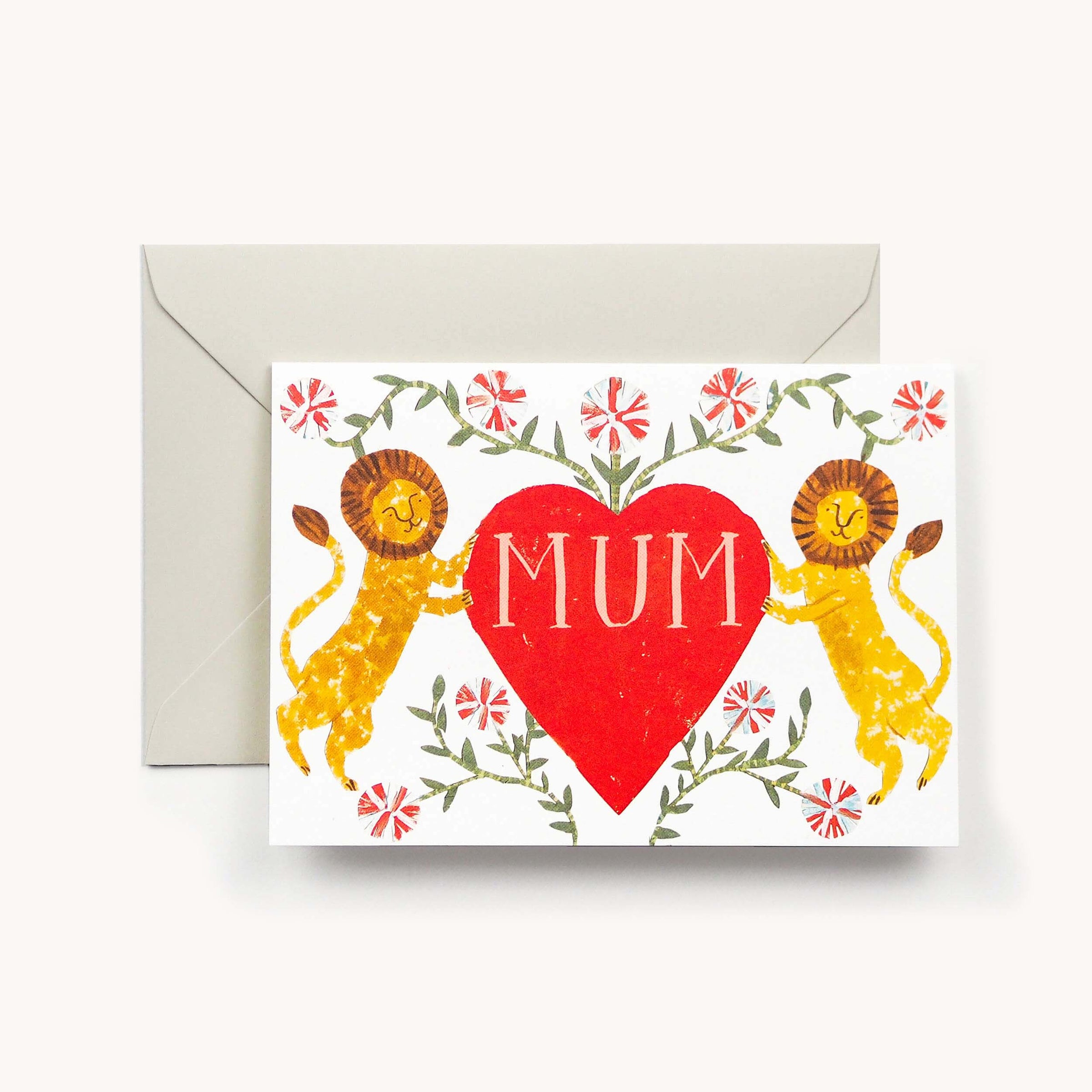 Mum Lion Heart Card