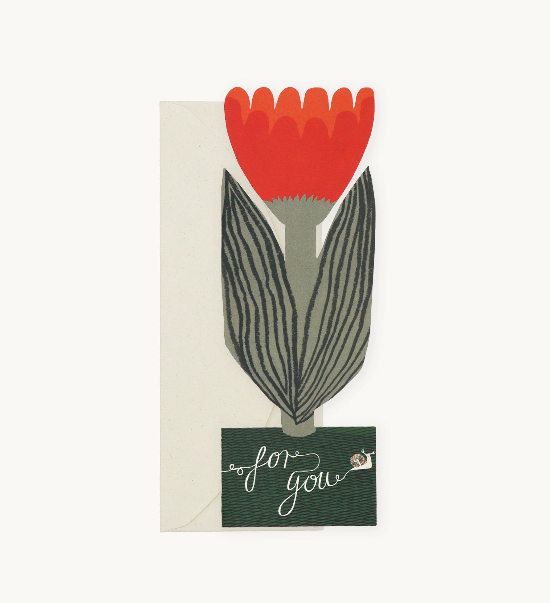 Red Tulip, For You Card