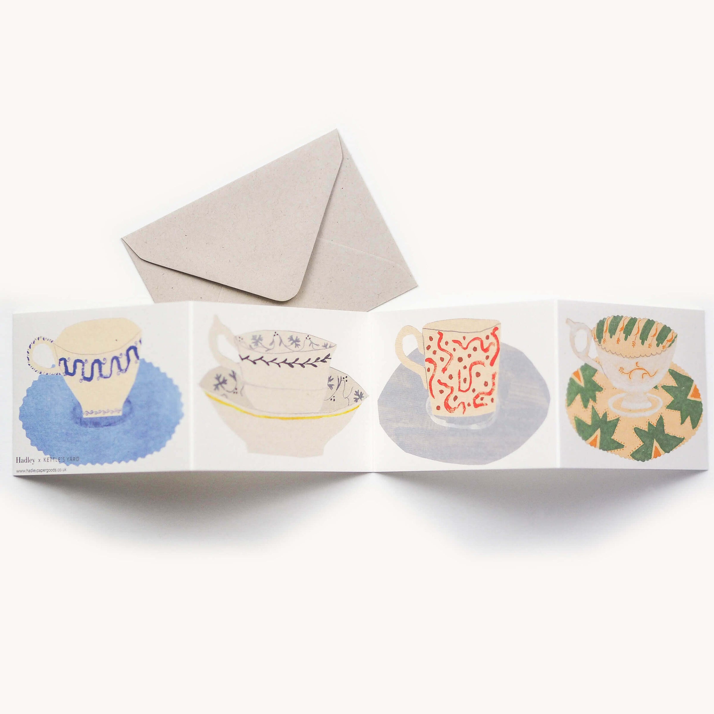 Tea Cups and Saucers Card