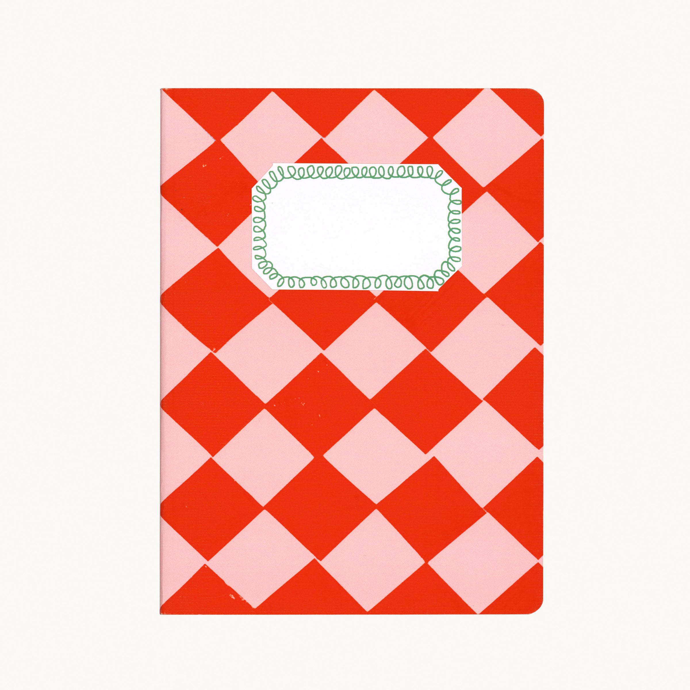 A5 Red and Pink Chequered Sketch/Notebook