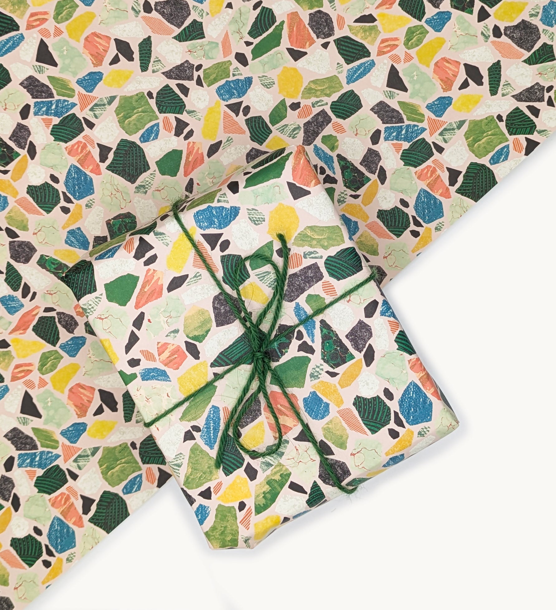 Terrazzo Gift Wrap, Model Makers Paper. Pale Pink