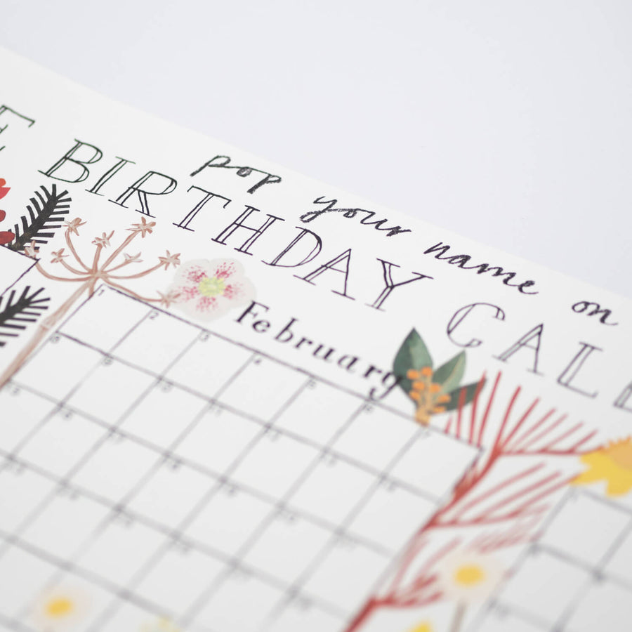 Birthday Calendar