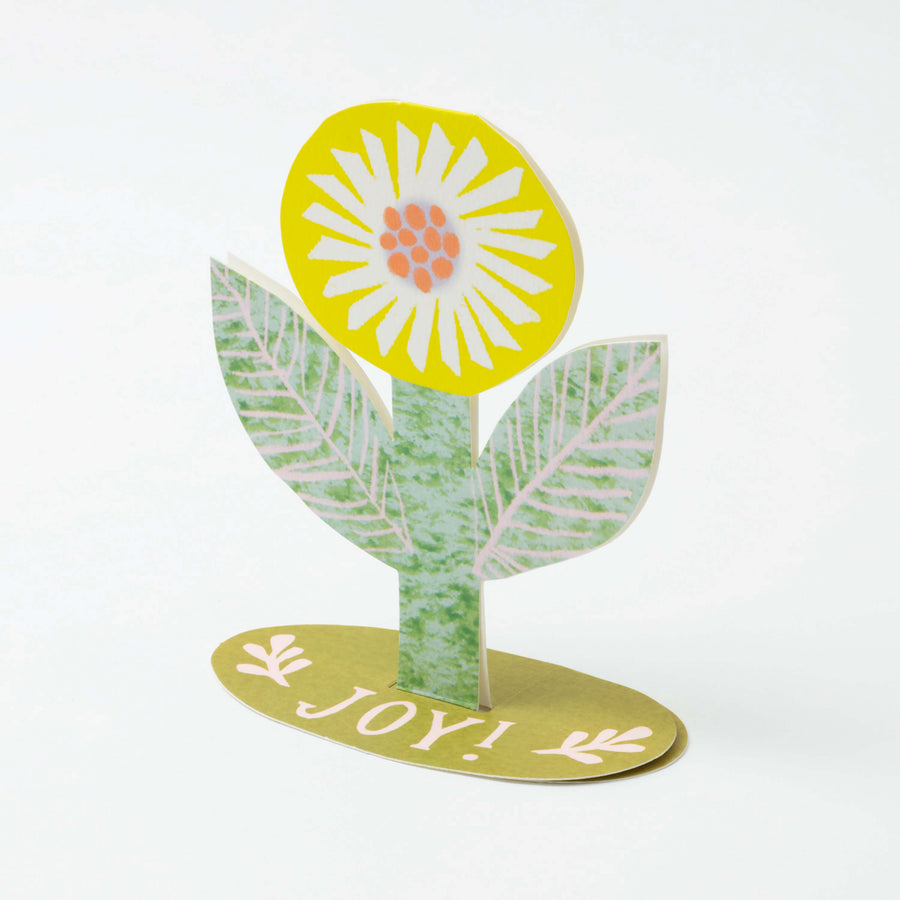 Joy Flower Stand-Up Card