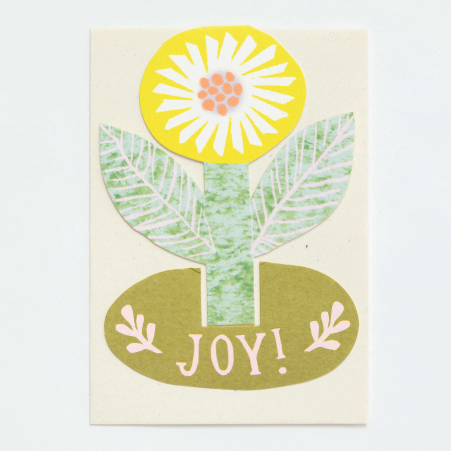 Joy Flower Stand-Up Card