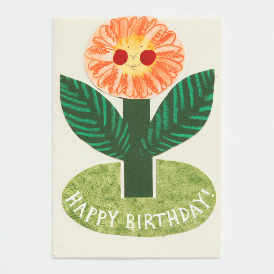 Happy Birthday Flower Stand-Up Card