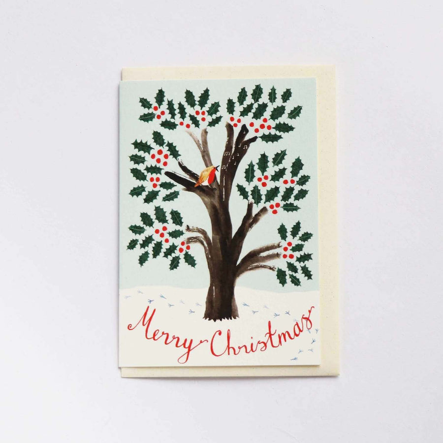 Holly Tree Card