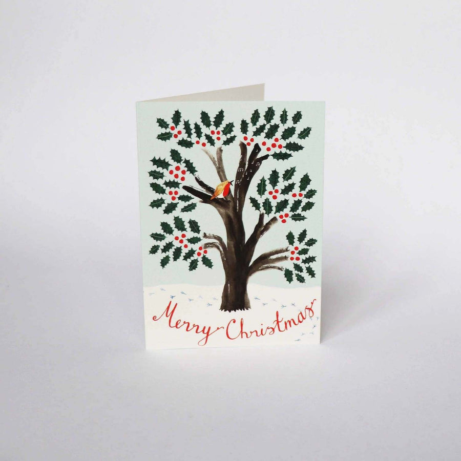 Holly Tree Card