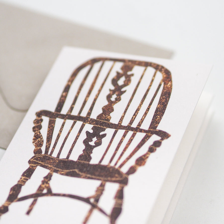 Wooden Chairs Card