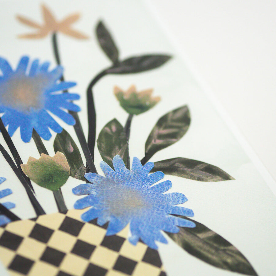 Chequer Vase Print (A4)