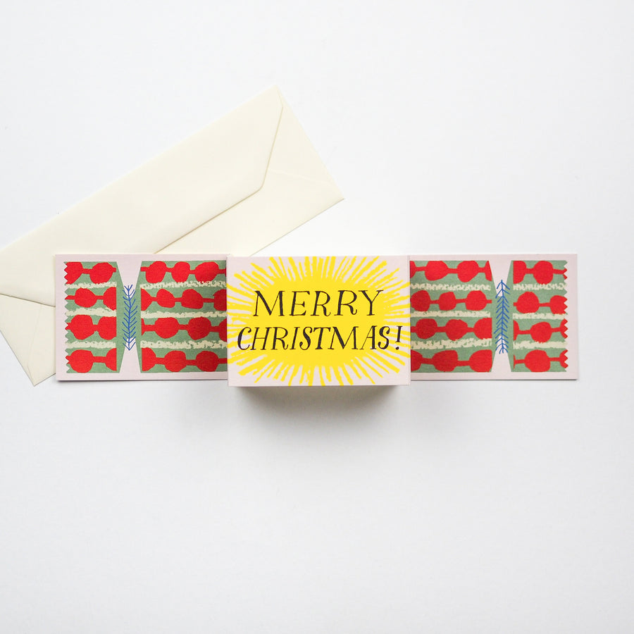 Christmas Cracker Splodge Card