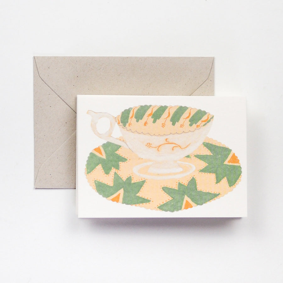 Tea Cups and Saucers Card