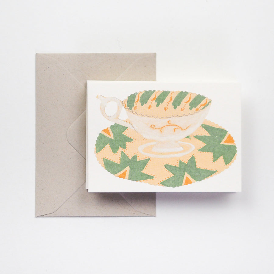 Tea Cups and Saucers Card