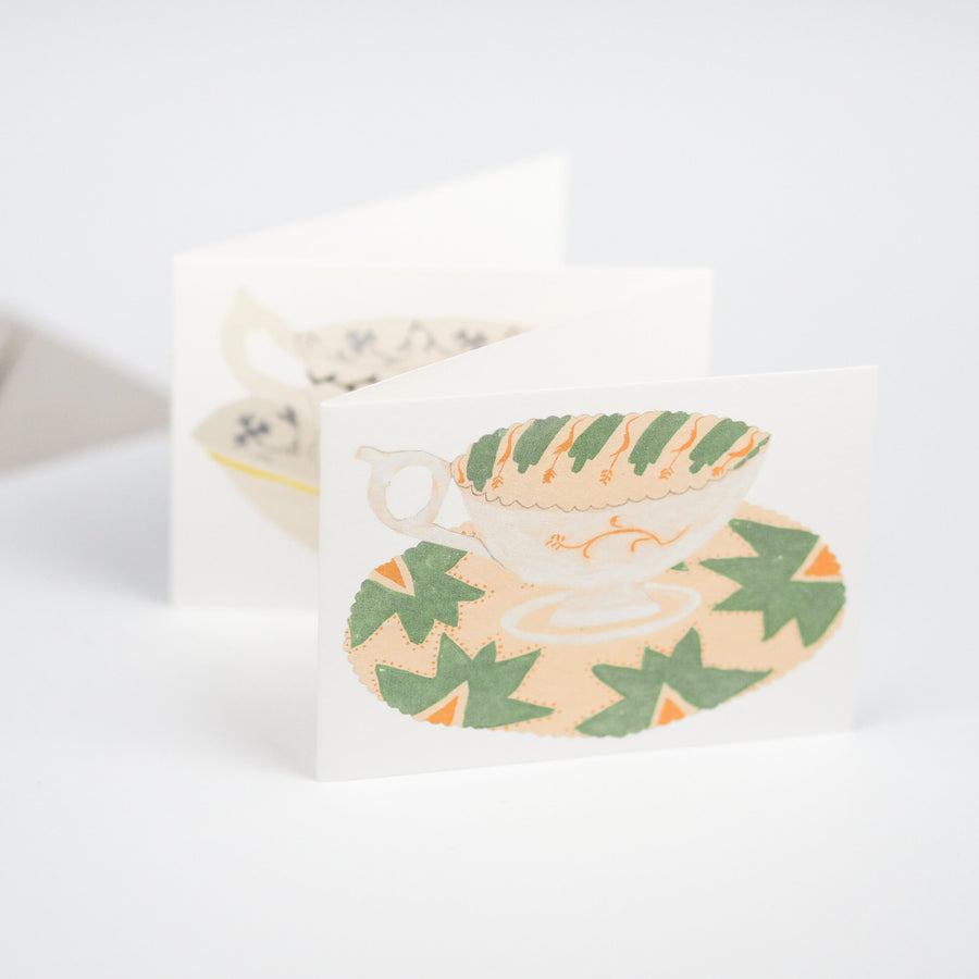 Tea Cups and Saucers Card