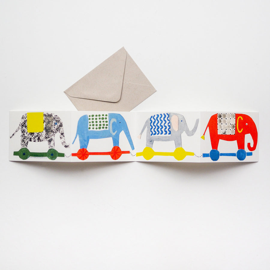 Elephant Fold Out Card