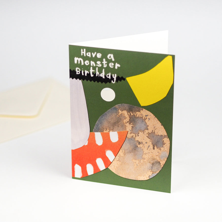 Monster Birthday Mask Card