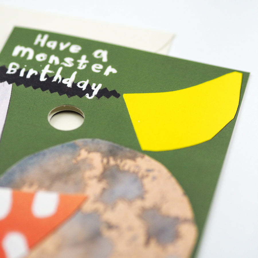 Monster Birthday Mask Card