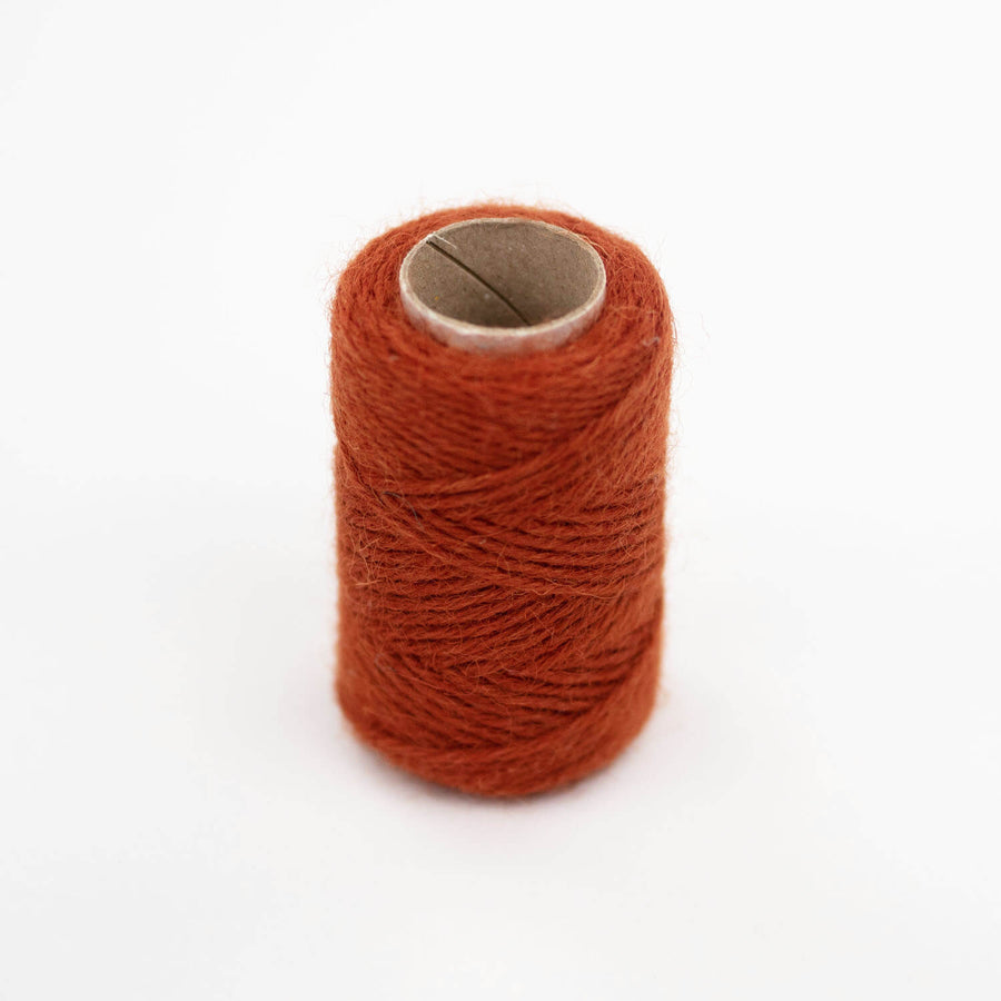 Rusty Orange Wool Twine